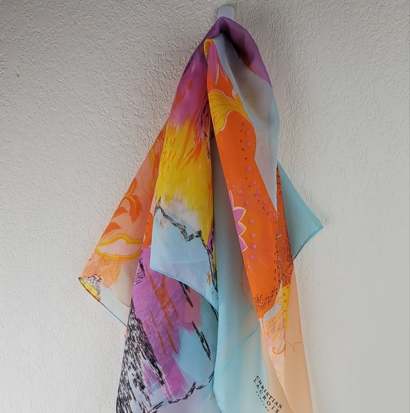Christian Lacroix Parfums Silk Scarf - Picture 1 of 10